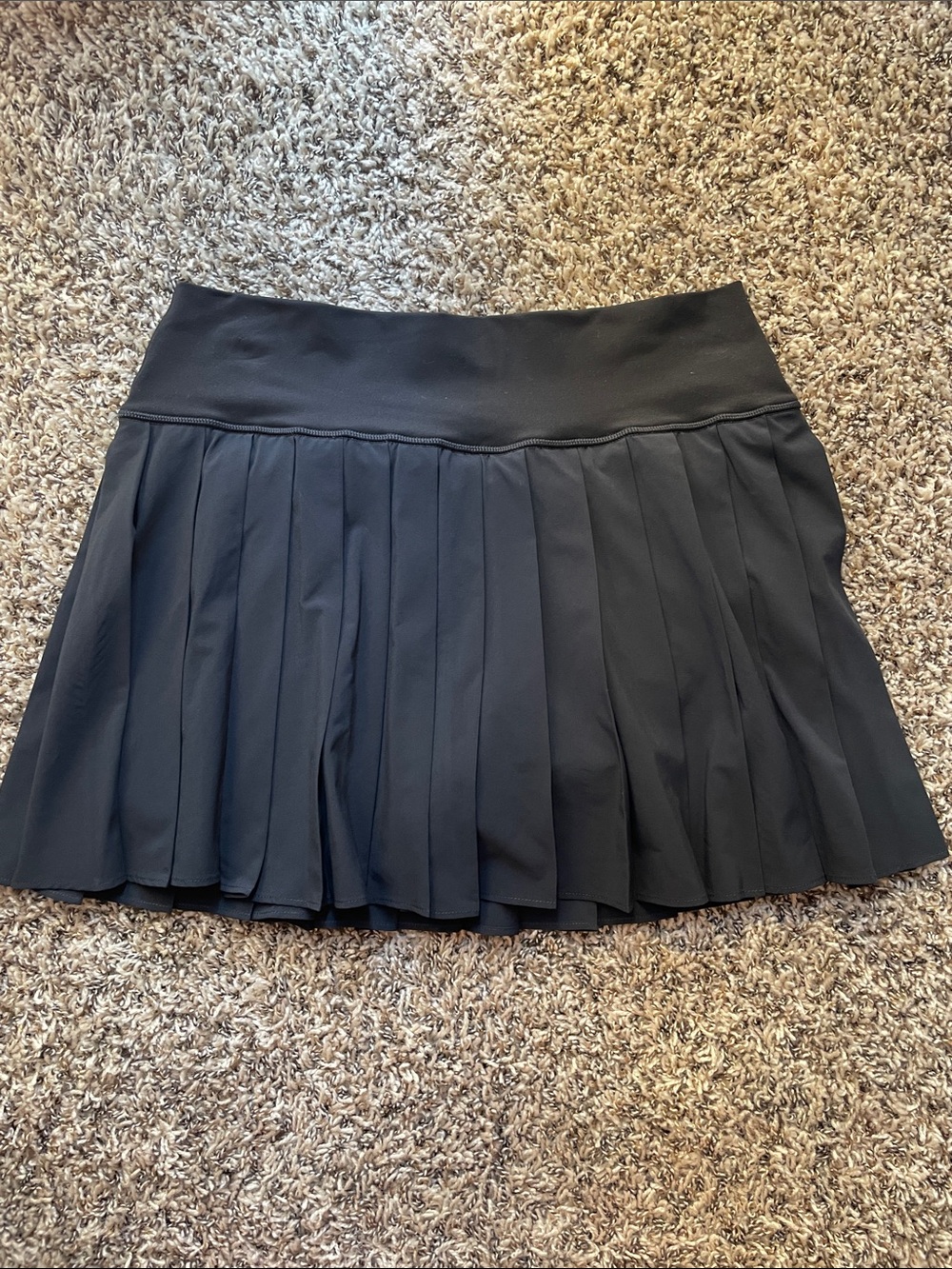 aerie Black Pleated Mini Skirt